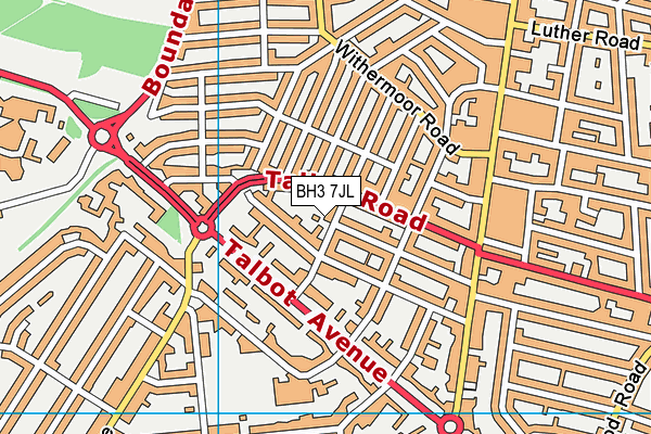 BH3 7JL map - OS VectorMap District (Ordnance Survey) BH3 7JL map - OS VectorMap District (Ordnance Survey)