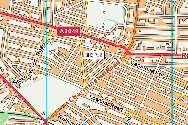 BH3 7JZ map - OS VectorMap District (Ordnance Survey) BH3 7JZ map - OS VectorMap District (Ordnance Survey)