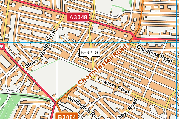 BH3 7LG map - OS VectorMap District (Ordnance Survey) BH3 7LG map - OS VectorMap District (Ordnance Survey)