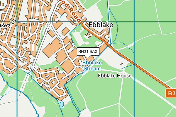 BH31 6AX map - OS VectorMap District (Ordnance Survey) BH31 6AX map - OS VectorMap District (Ordnance Survey)