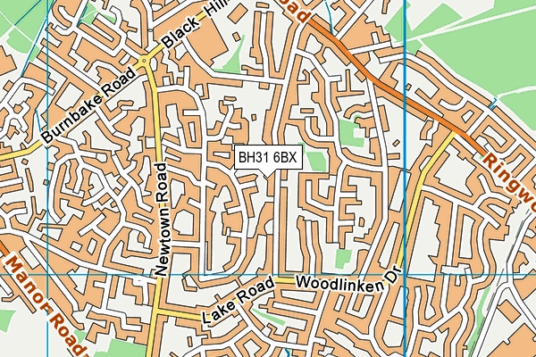 BH31 6BX map - OS VectorMap District (Ordnance Survey) BH31 6BX map - OS VectorMap District (Ordnance Survey)