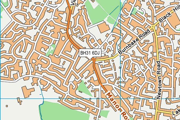 BH31 6DJ map - OS VectorMap District (Ordnance Survey) BH31 6DJ map - OS VectorMap District (Ordnance Survey)