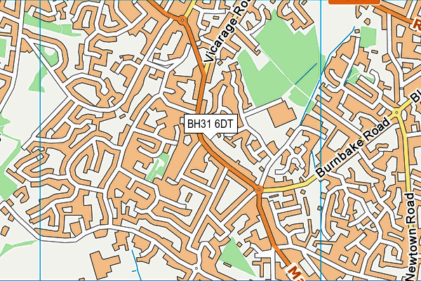 BH31 6DT map - OS VectorMap District (Ordnance Survey) BH31 6DT map - OS VectorMap District (Ordnance Survey)
