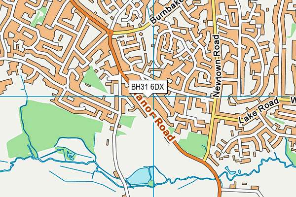 BH31 6DX map - OS VectorMap District (Ordnance Survey) BH31 6DX map - OS VectorMap District (Ordnance Survey)