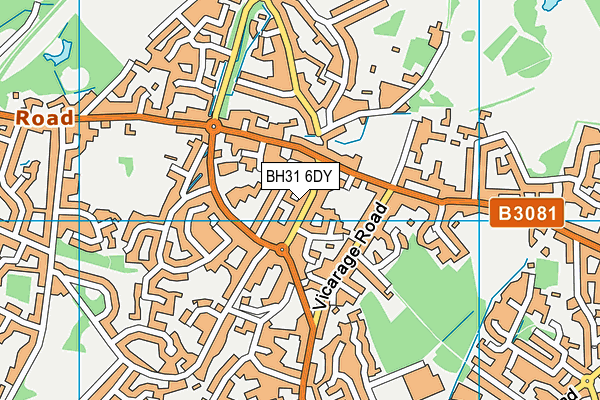BH31 6DY map - OS VectorMap District (Ordnance Survey) BH31 6DY map - OS VectorMap District (Ordnance Survey)