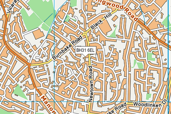 BH31 6EL map - OS VectorMap District (Ordnance Survey) BH31 6EL map - OS VectorMap District (Ordnance Survey)