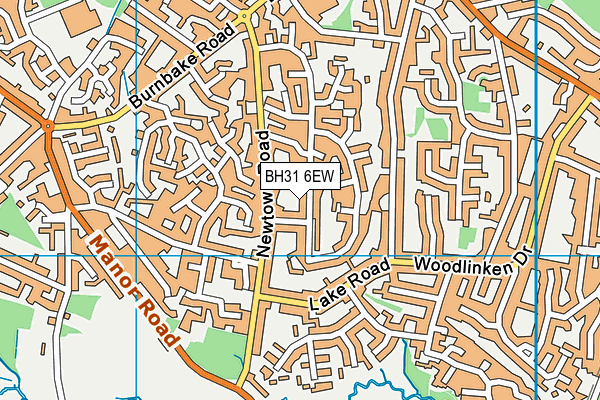 BH31 6EW map - OS VectorMap District (Ordnance Survey) BH31 6EW map - OS VectorMap District (Ordnance Survey)