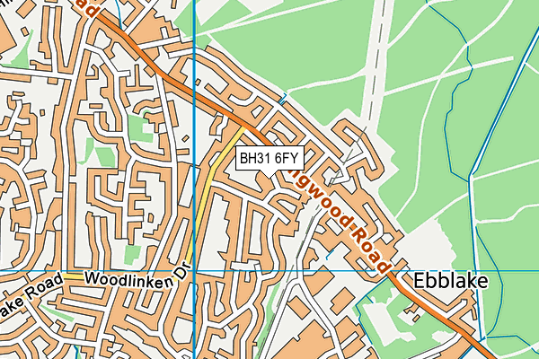 BH31 6FY map - OS VectorMap District (Ordnance Survey) BH31 6FY map - OS VectorMap District (Ordnance Survey)