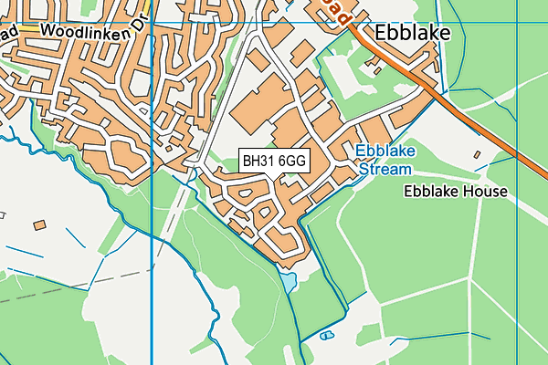BH31 6GG map - OS VectorMap District (Ordnance Survey) BH31 6GG map - OS VectorMap District (Ordnance Survey)