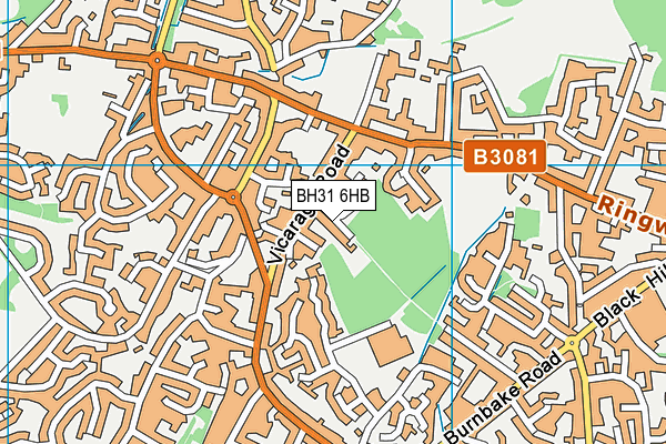 BH31 6HB map - OS VectorMap District (Ordnance Survey) BH31 6HB map - OS VectorMap District (Ordnance Survey)