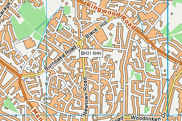 BH31 6HH map - OS VectorMap District (Ordnance Survey) BH31 6HH map - OS VectorMap District (Ordnance Survey)
