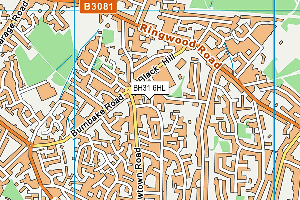 BH31 6HL map - OS VectorMap District (Ordnance Survey) BH31 6HL map - OS VectorMap District (Ordnance Survey)