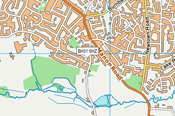 BH31 6HZ map - OS VectorMap District (Ordnance Survey) BH31 6HZ map - OS VectorMap District (Ordnance Survey)