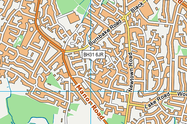 BH31 6JR map - OS VectorMap District (Ordnance Survey) BH31 6JR map - OS VectorMap District (Ordnance Survey)