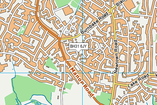 BH31 6JY map - OS VectorMap District (Ordnance Survey) BH31 6JY map - OS VectorMap District (Ordnance Survey)