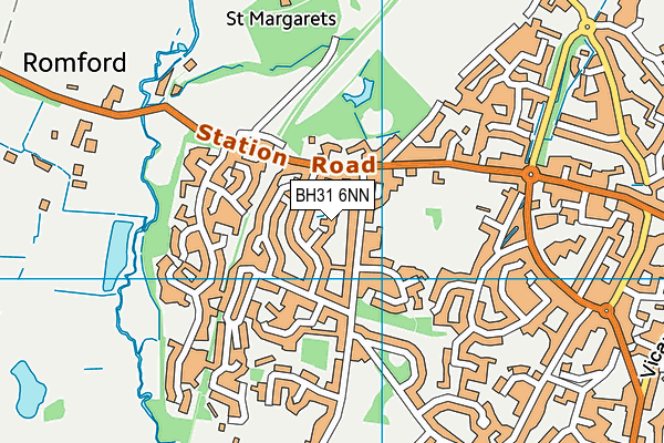 BH31 6NN map - OS VectorMap District (Ordnance Survey) BH31 6NN map - OS VectorMap District (Ordnance Survey)