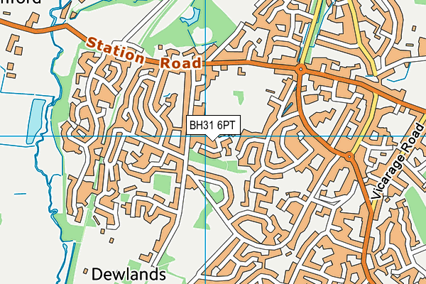 BH31 6PT map - OS VectorMap District (Ordnance Survey) BH31 6PT map - OS VectorMap District (Ordnance Survey)