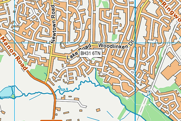 BH31 6TN map - OS VectorMap District (Ordnance Survey) BH31 6TN map - OS VectorMap District (Ordnance Survey)