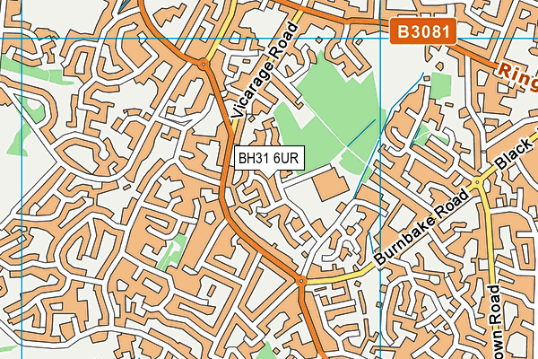 BH31 6UR map - OS VectorMap District (Ordnance Survey) BH31 6UR map - OS VectorMap District (Ordnance Survey)