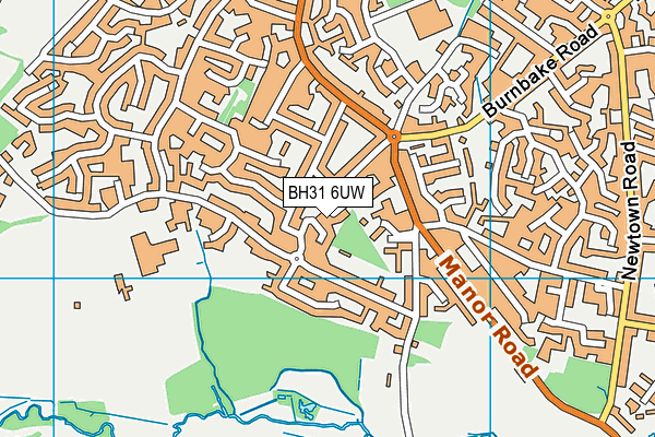 BH31 6UW map - OS VectorMap District (Ordnance Survey) BH31 6UW map - OS VectorMap District (Ordnance Survey)