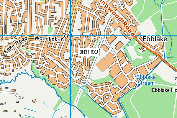 BH31 6XJ map - OS VectorMap District (Ordnance Survey) BH31 6XJ map - OS VectorMap District (Ordnance Survey)