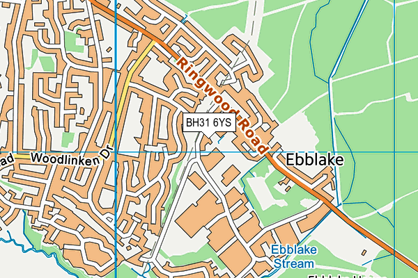 BH31 6YS map - OS VectorMap District (Ordnance Survey) BH31 6YS map - OS VectorMap District (Ordnance Survey)