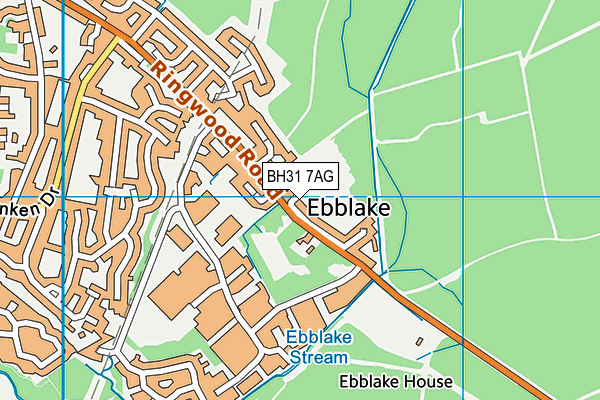 BH31 7AG map - OS VectorMap District (Ordnance Survey) BH31 7AG map - OS VectorMap District (Ordnance Survey)