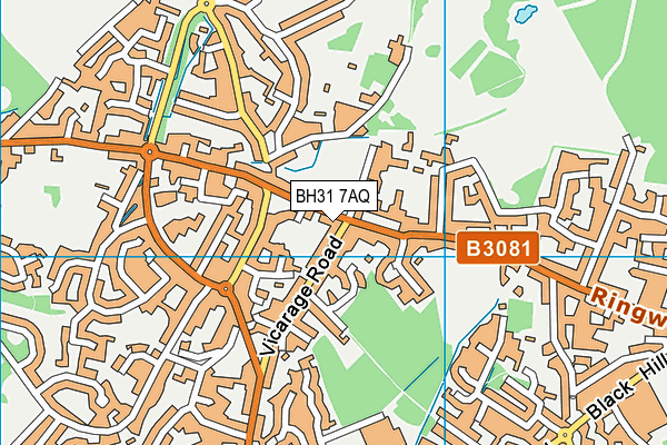 BH31 7AQ map - OS VectorMap District (Ordnance Survey) BH31 7AQ map - OS VectorMap District (Ordnance Survey)