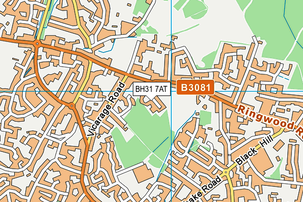 BH31 7AT map - OS VectorMap District (Ordnance Survey) BH31 7AT map - OS VectorMap District (Ordnance Survey)