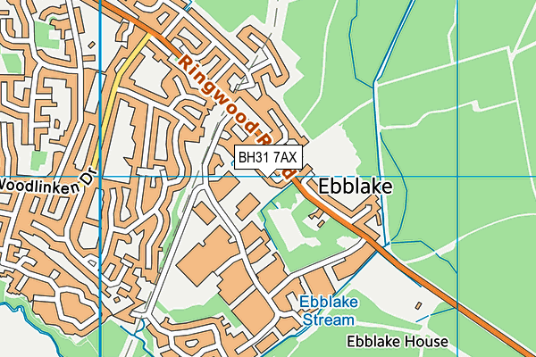 BH31 7AX map - OS VectorMap District (Ordnance Survey) BH31 7AX map - OS VectorMap District (Ordnance Survey)