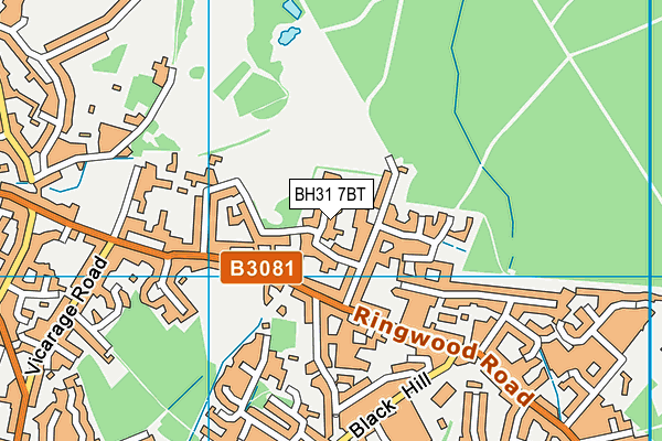 BH31 7BT map - OS VectorMap District (Ordnance Survey) BH31 7BT map - OS VectorMap District (Ordnance Survey)