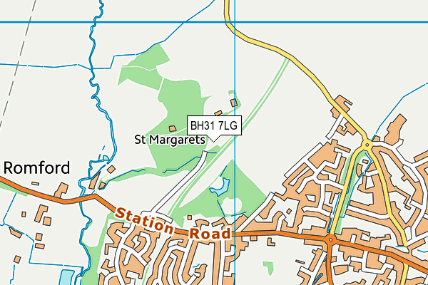BH31 7LG map - OS VectorMap District (Ordnance Survey) BH31 7LG map - OS VectorMap District (Ordnance Survey)