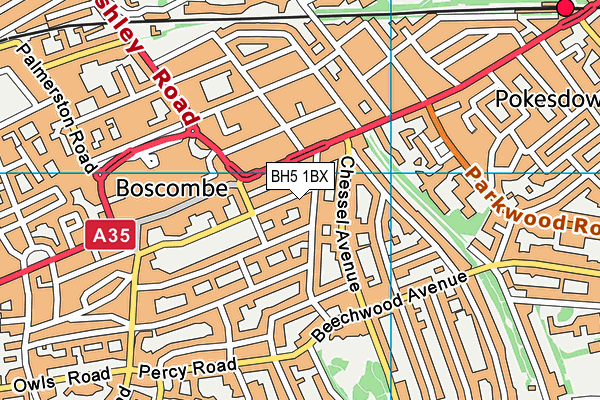 BH5 1BX map - OS VectorMap District (Ordnance Survey) BH5 1BX map - OS VectorMap District (Ordnance Survey)