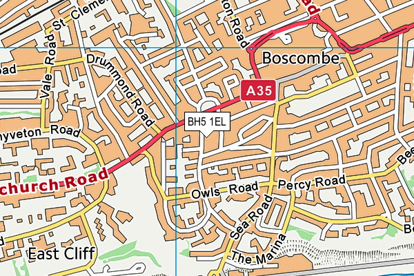 BH5 1EL map - OS VectorMap District (Ordnance Survey) BH5 1EL map - OS VectorMap District (Ordnance Survey)