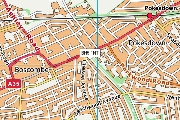 BH5 1NT map - OS VectorMap District (Ordnance Survey) BH5 1NT map - OS VectorMap District (Ordnance Survey)