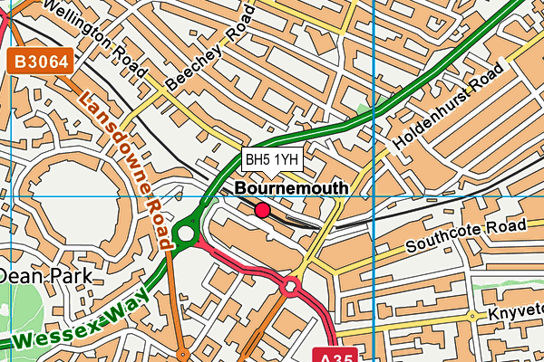 BH5 1YH map - OS VectorMap District (Ordnance Survey) BH5 1YH map - OS VectorMap District (Ordnance Survey)