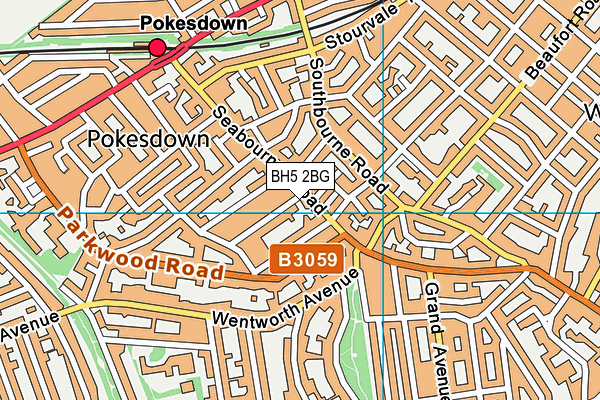 BH5 2BG map - OS VectorMap District (Ordnance Survey) BH5 2BG map - OS VectorMap District (Ordnance Survey)