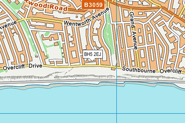BH5 2EJ map - OS VectorMap District (Ordnance Survey)