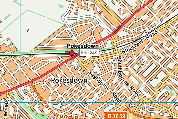 BH5 2JZ map - OS VectorMap District (Ordnance Survey) BH5 2JZ map - OS VectorMap District (Ordnance Survey)