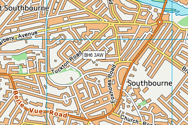 BH6 3AW map - OS VectorMap District (Ordnance Survey) BH6 3AW map - OS VectorMap District (Ordnance Survey)