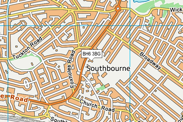 BH6 3BG map - OS VectorMap District (Ordnance Survey) BH6 3BG map - OS VectorMap District (Ordnance Survey)