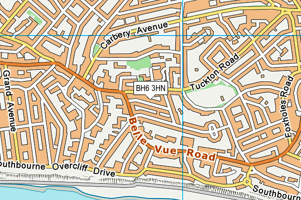 BH6 3HN map - OS VectorMap District (Ordnance Survey) BH6 3HN map - OS VectorMap District (Ordnance Survey)