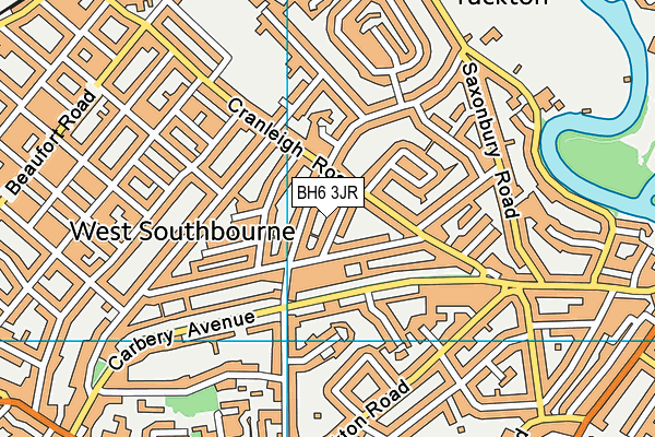 BH6 3JR map - OS VectorMap District (Ordnance Survey) BH6 3JR map - OS VectorMap District (Ordnance Survey)