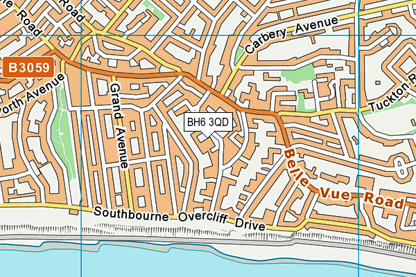 BH6 3QD map - OS VectorMap District (Ordnance Survey) BH6 3QD map - OS VectorMap District (Ordnance Survey)