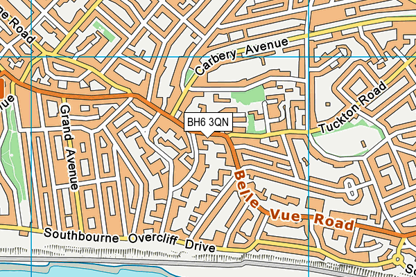 BH6 3QN map - OS VectorMap District (Ordnance Survey) BH6 3QN map - OS VectorMap District (Ordnance Survey)