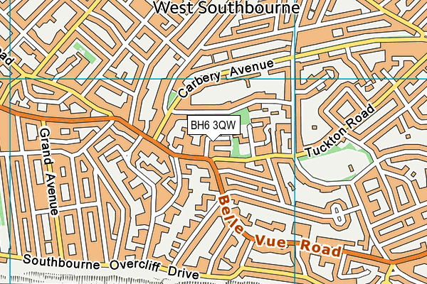BH6 3QW map - OS VectorMap District (Ordnance Survey) BH6 3QW map - OS VectorMap District (Ordnance Survey)
