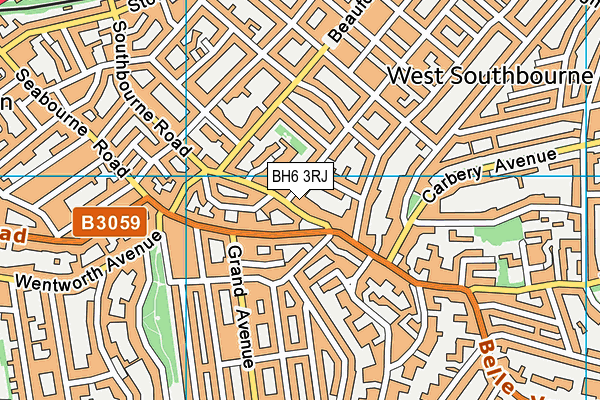 BH6 3RJ map - OS VectorMap District (Ordnance Survey) BH6 3RJ map - OS VectorMap District (Ordnance Survey)