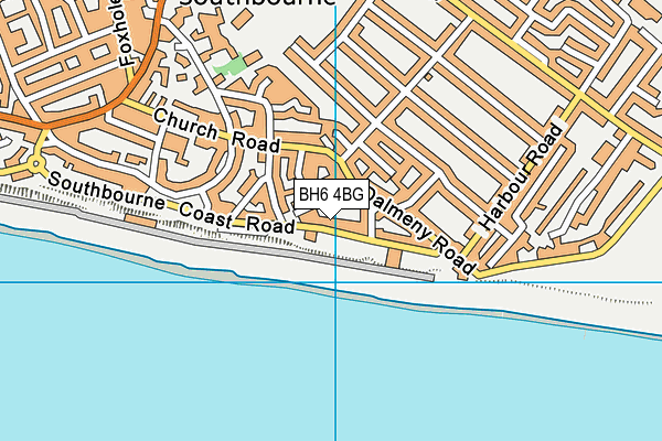 BH6 4BG map - OS VectorMap District (Ordnance Survey) BH6 4BG map - OS VectorMap District (Ordnance Survey)