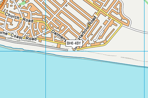 BH6 4BY map - OS VectorMap District (Ordnance Survey) BH6 4BY map - OS VectorMap District (Ordnance Survey)