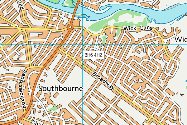 BH6 4HZ map - OS VectorMap District (Ordnance Survey) BH6 4HZ map - OS VectorMap District (Ordnance Survey)